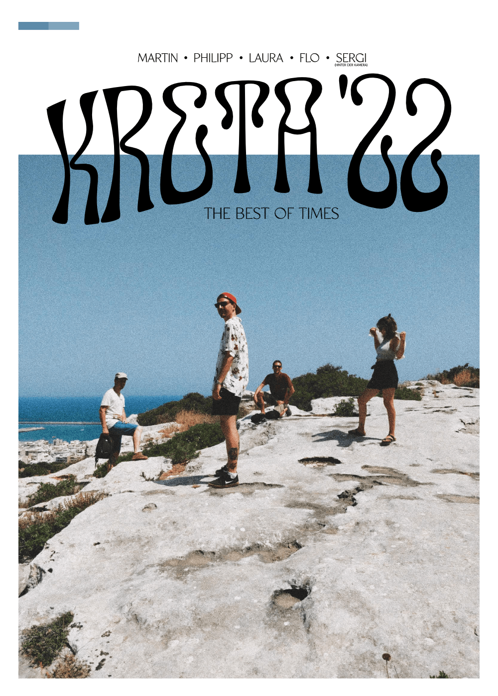 Alternative version of Crete Poster design as a magazine cover