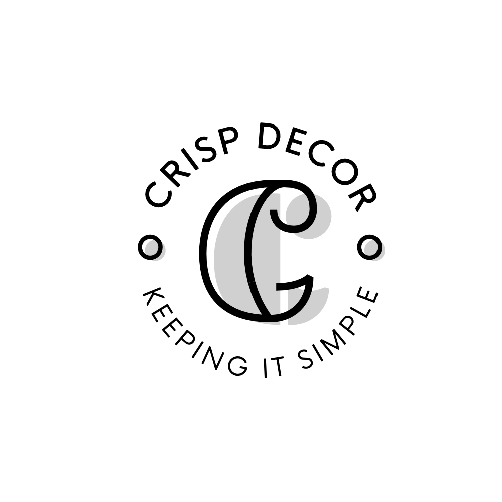 Crisp Decor Logo with grey C character on white background