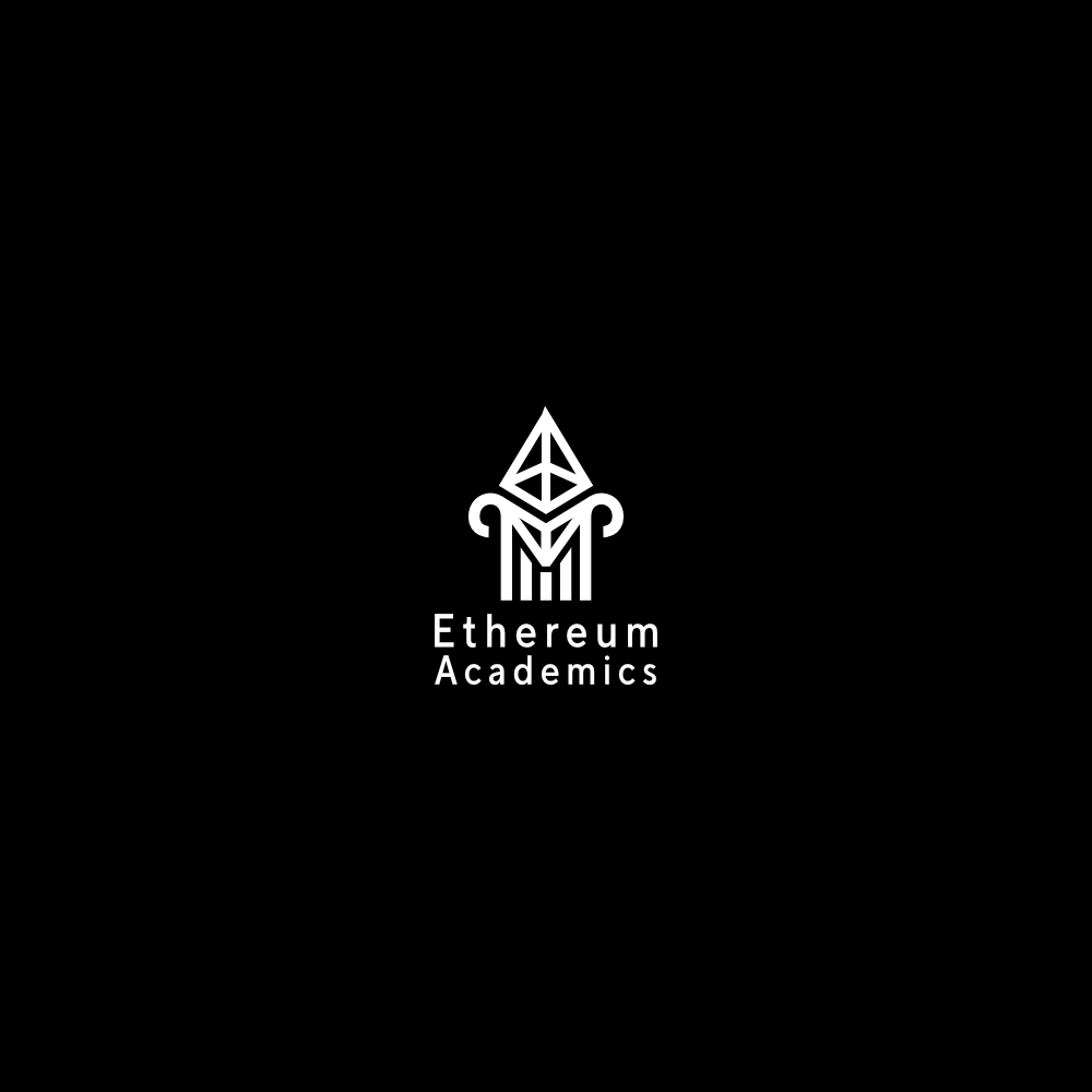 Ethereum Academics logo variant on black background