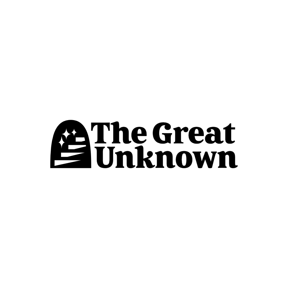 The Great Unknown full logo on white background