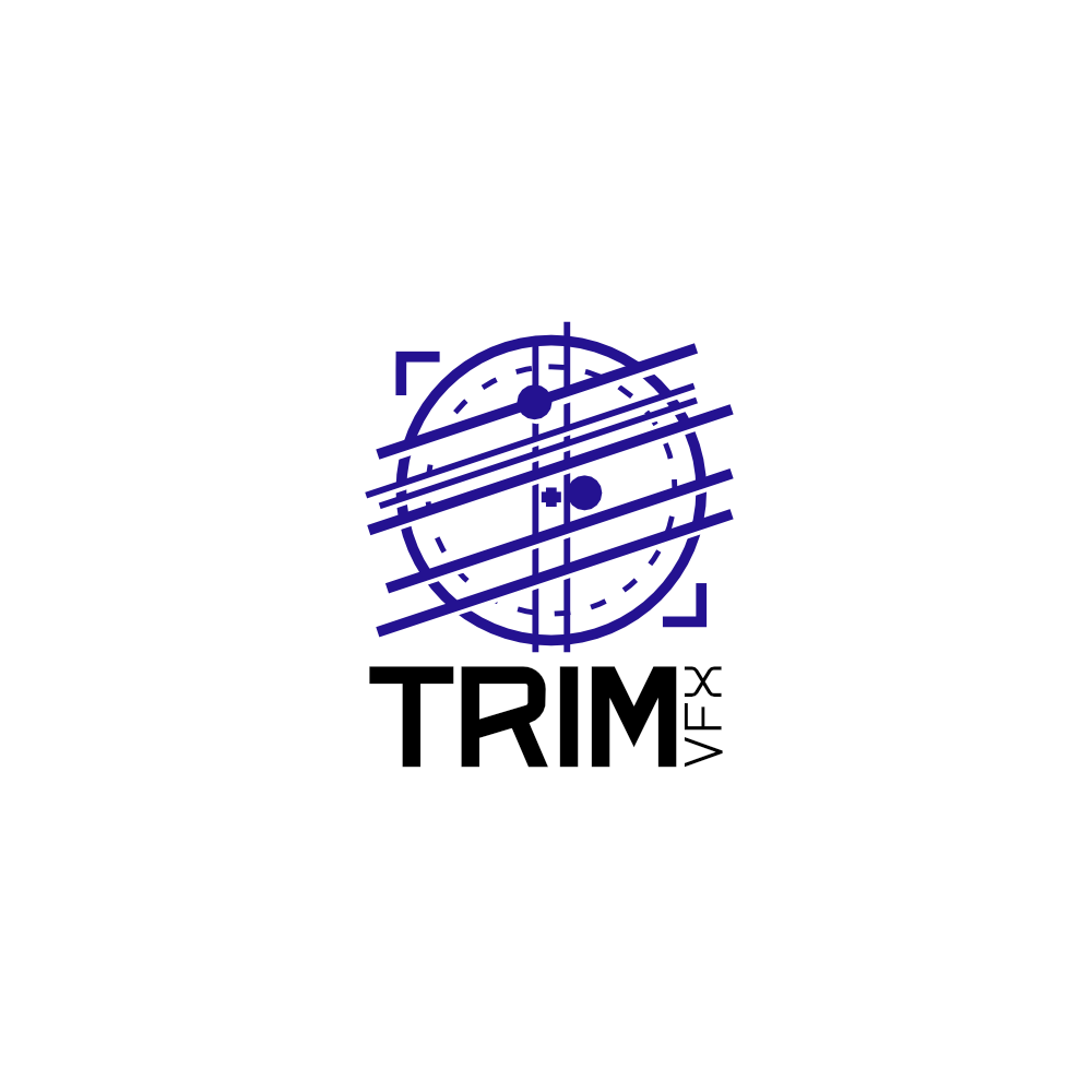 Trim VFX logo on white background